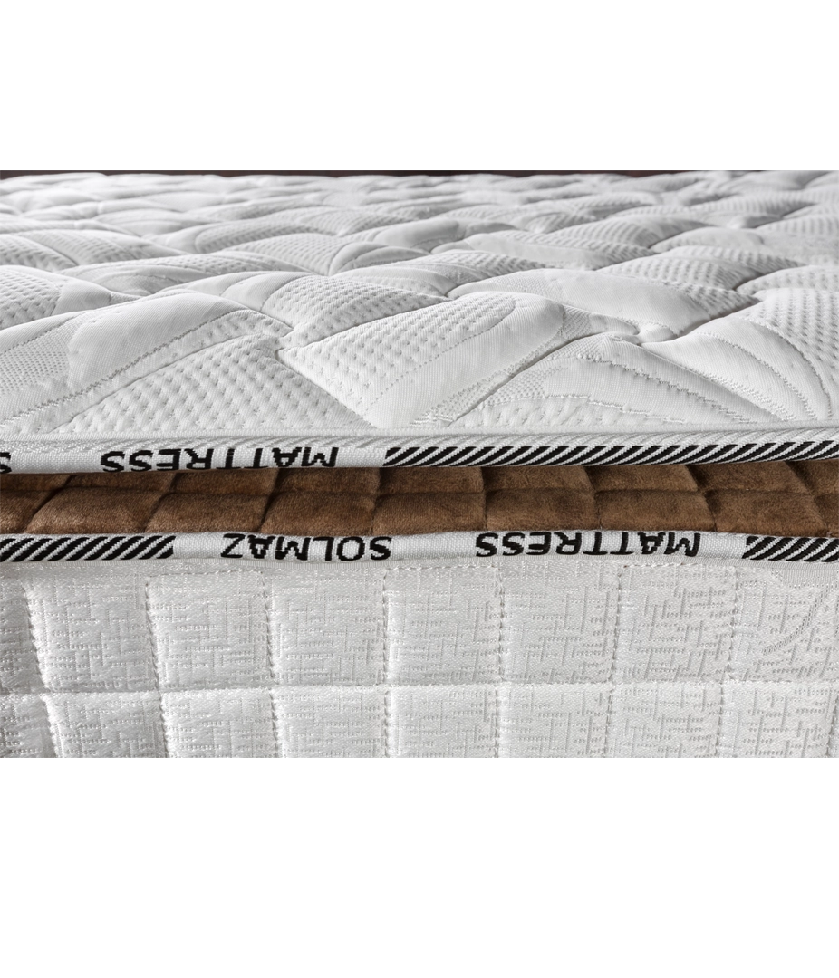 "نمای نزدیک تشک طبی فنری منفصل سولماز مدل ایرپلاس"